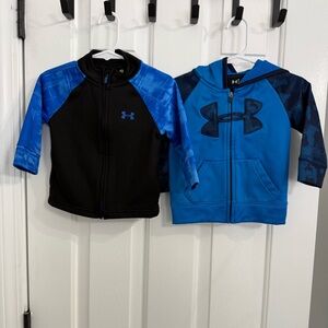 Under Armour Toddler Black and Blue Zip-Up Jackets